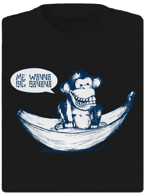 Big banana női sportpóló Black