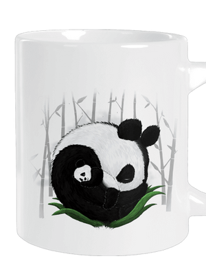 Két alvó panda nagy bögre White