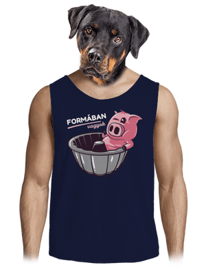 Formában férfi trikó French Navy