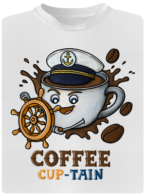 Coffee Cup-tain gyerek sport póló White