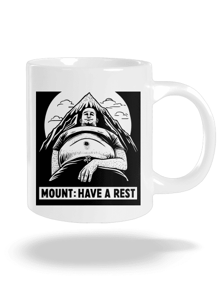 Mount have a rest nagy bögre White