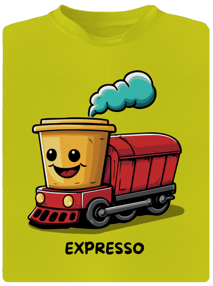 Expresso férfi sportpóló Neon Yellow