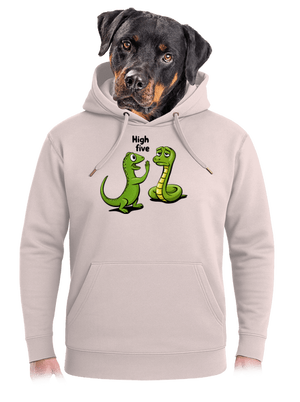 High Five unisex prémium pulóver Rose Chalk