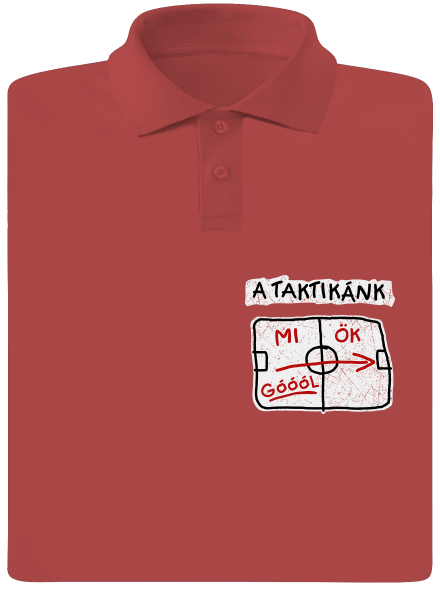 A taktikánk férfi pólóingek Burgundy