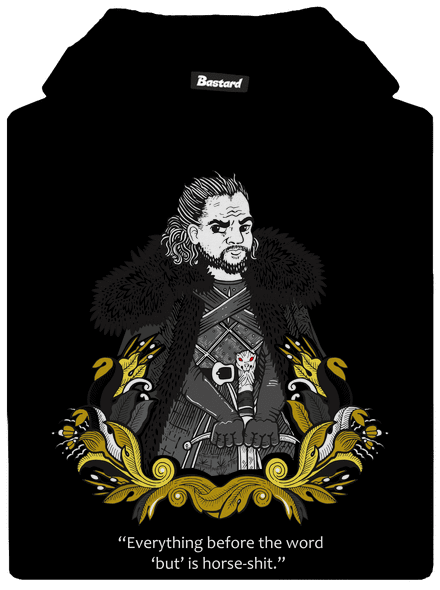 Jon Snow gyerek kenguruzsebes pulóver Black