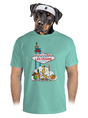 Las Vegan férfi sportpóló Mint Mal