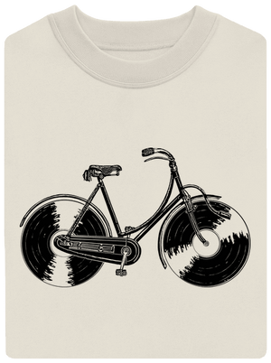 Forgótányér kerék unisex crewneck Off White