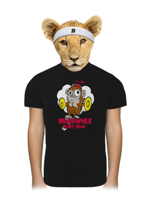 Monkey in my head gyerek sport póló Black