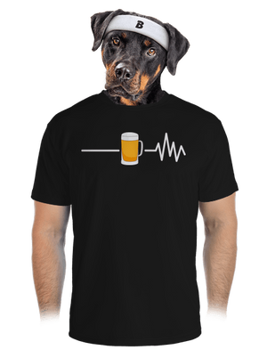 Beer help férfi sportpóló Black
