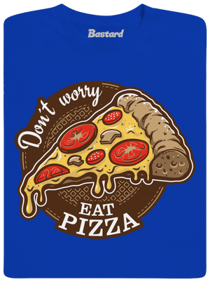 Pizza férfi hosszú ujjú póló Royal Blue