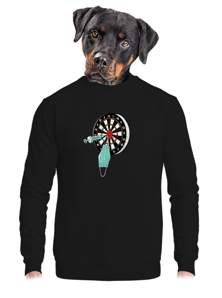 Közbelépés unisex crewneck Black