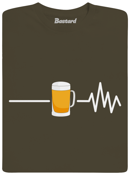 Beer help férfi hosszú ujjú póló Urban Khaki