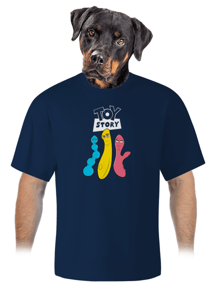 Játékháború unisex túlméretezett póló Midnight Blue