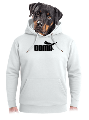 Coma unisex prémium pulóver Snowwhite