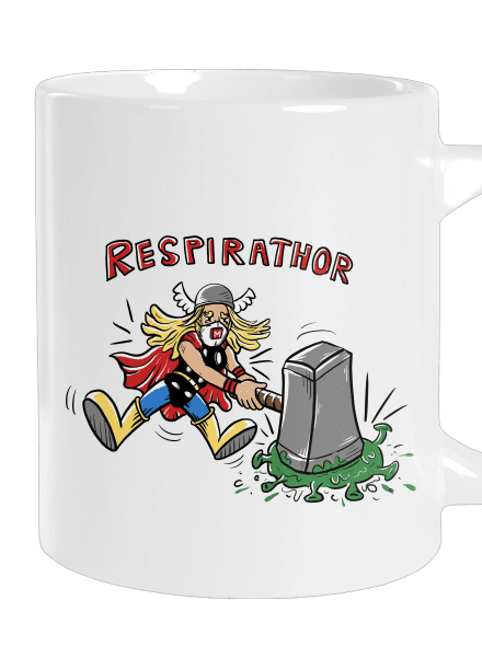 Respirathor nagy bögre White