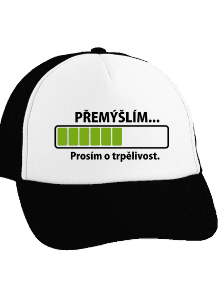 Gondolkodom teherautós sapka Black cap