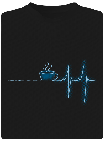 Coffee help gyerek sport póló Black