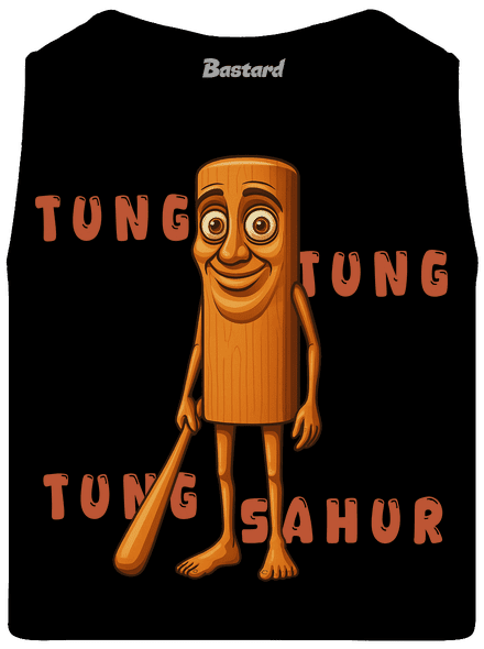 Tung Tung Tung Sahur – Italian Brainrot férfi trikó Black