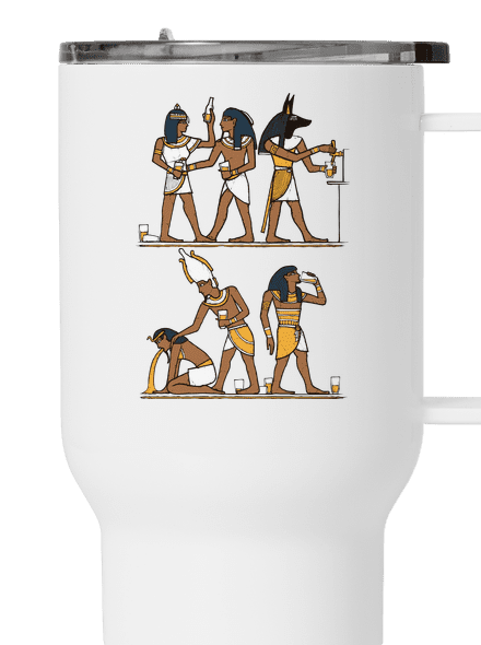 Egyiptomi parti termosz bögre White