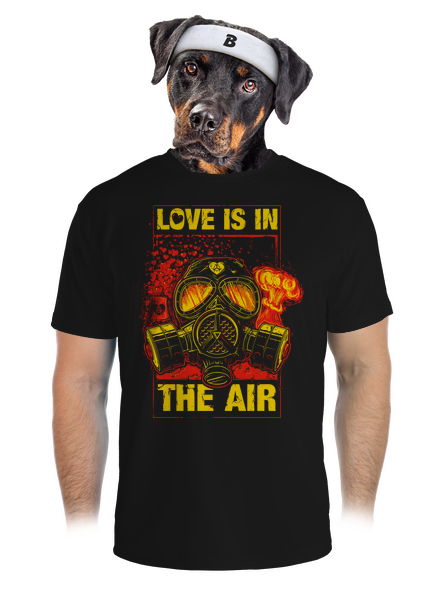 Love is in the air férfi sportpóló Black