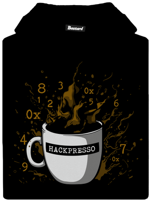 Hackpresso  gyerek kenguruzsebes pulóver Black