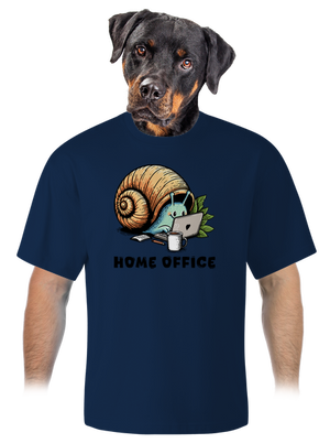 Sneka home office unisex túlméretezett póló Midnight Blue