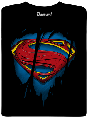 Superman Inside férfi hosszú ujjú póló Black