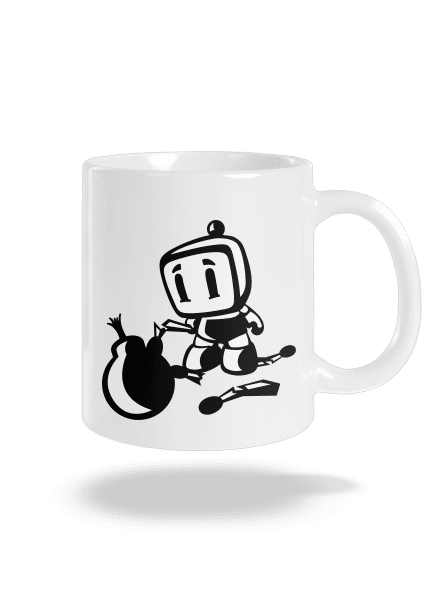Bomberman hagyományos bögre White