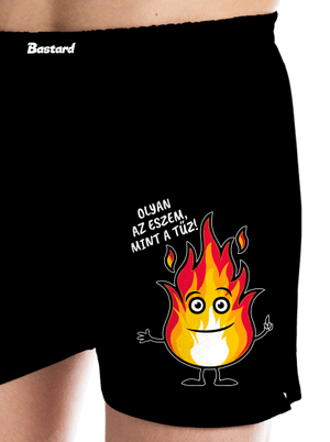 Olyan az eszem, mint a tűz! férfi alsó nadrág Black