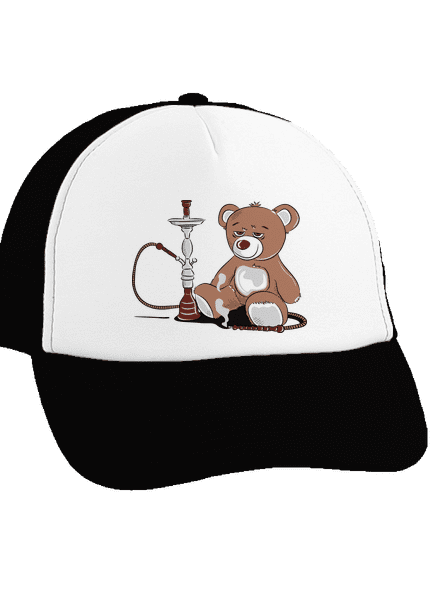Vízipipa teherautós sapka Black cap