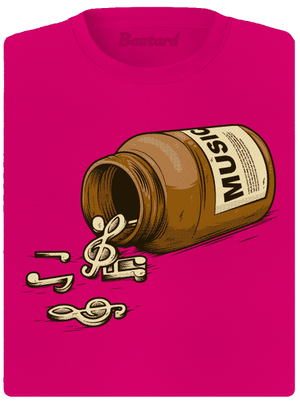 Music Pills női sportpóló Neon Pink