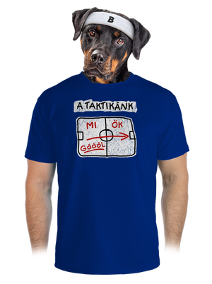 A taktikánk férfi sportpóló Royal Blue Mal