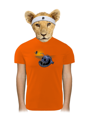 Szívem fénye gyerek sport póló Neon Orange