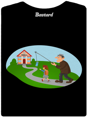 Vissza az iskolába prémium női póló Black