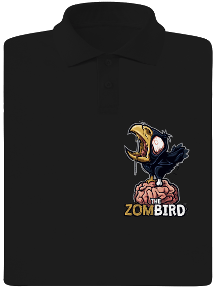 Zombird férfi pólóingek Black