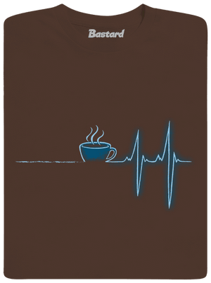 Coffee help férfi póló Brown