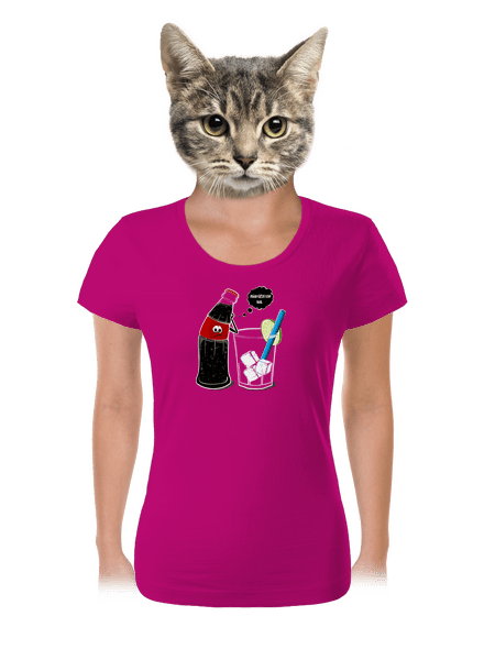  női póló Fuchsia Red