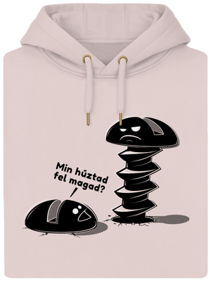 Felhúzva unisex prémium pulóver Rose Chalk