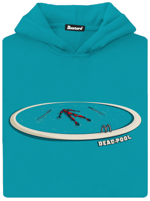Dead in pool gyerek kenguruzsebes pulóver Hawaiian Blue