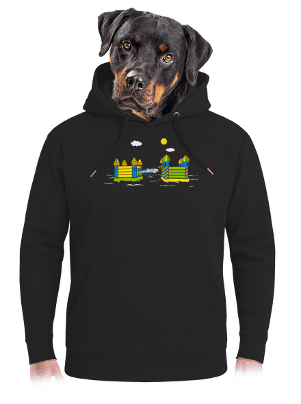 Castle Conquest  unisex prémium pulóver Dark Black
