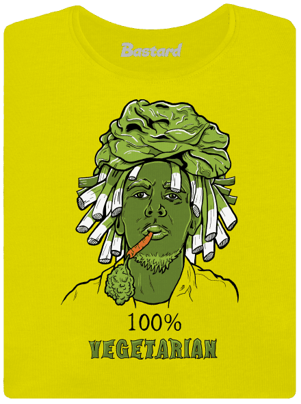 100% vegetáriánus prémium női póló Lemon