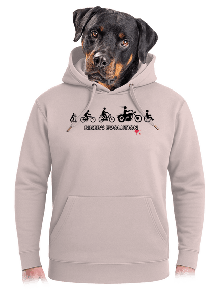 Bikers evolution unisex prémium pulóver Rose Chalk