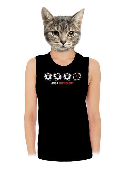 Fekete bárány női bővített trikó Black