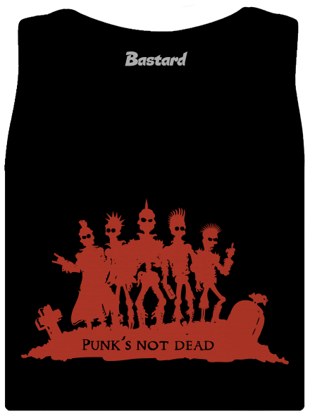 Punks not dead! klasszikus női trikó Black
