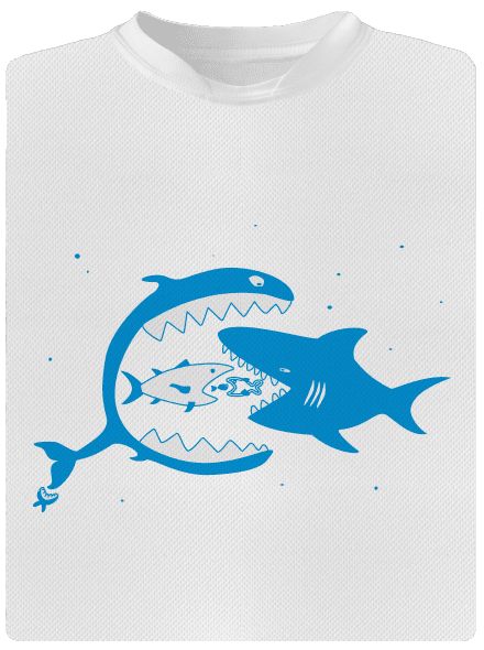 Halak gyerek sport póló White