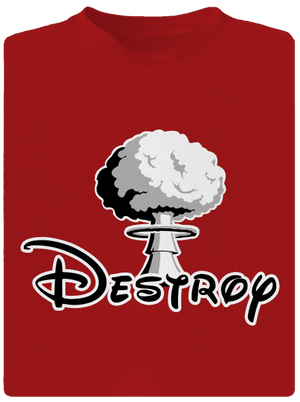 Destroy férfi sportpóló Red Mal