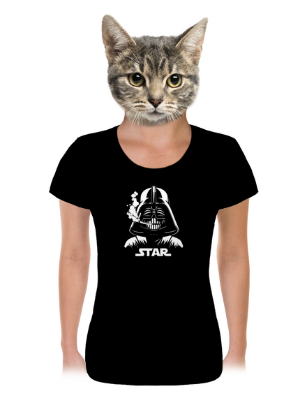 Darth Star női póló Black