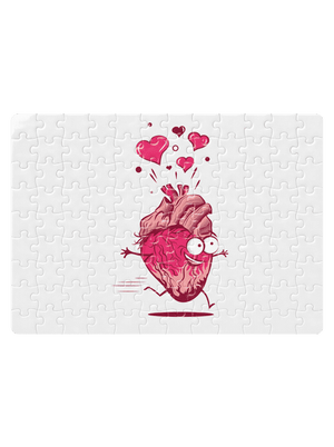 Szerelmes szívek kirakós White