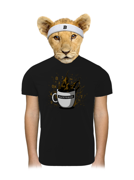 Hackpresso  gyerek sport póló Black