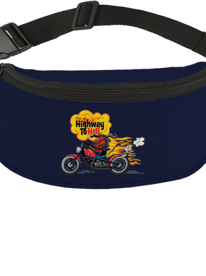 Highway to hell övtáska French Navy